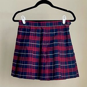 Original American Apparel Red/Blue Plaid Skirt